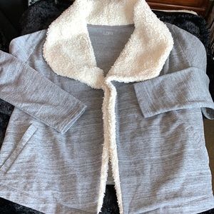 Loft Light FleeceJacket/Cozy Collar Size M NWOT